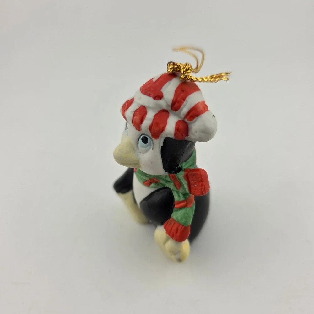 CITGO Vintage‎ Christmas Ornaments 5pc 1992-1993 7-Eleven Penguin Bear Santa Mix